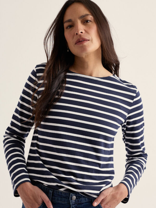 Sailor Shirt Breton Maritime Chalk