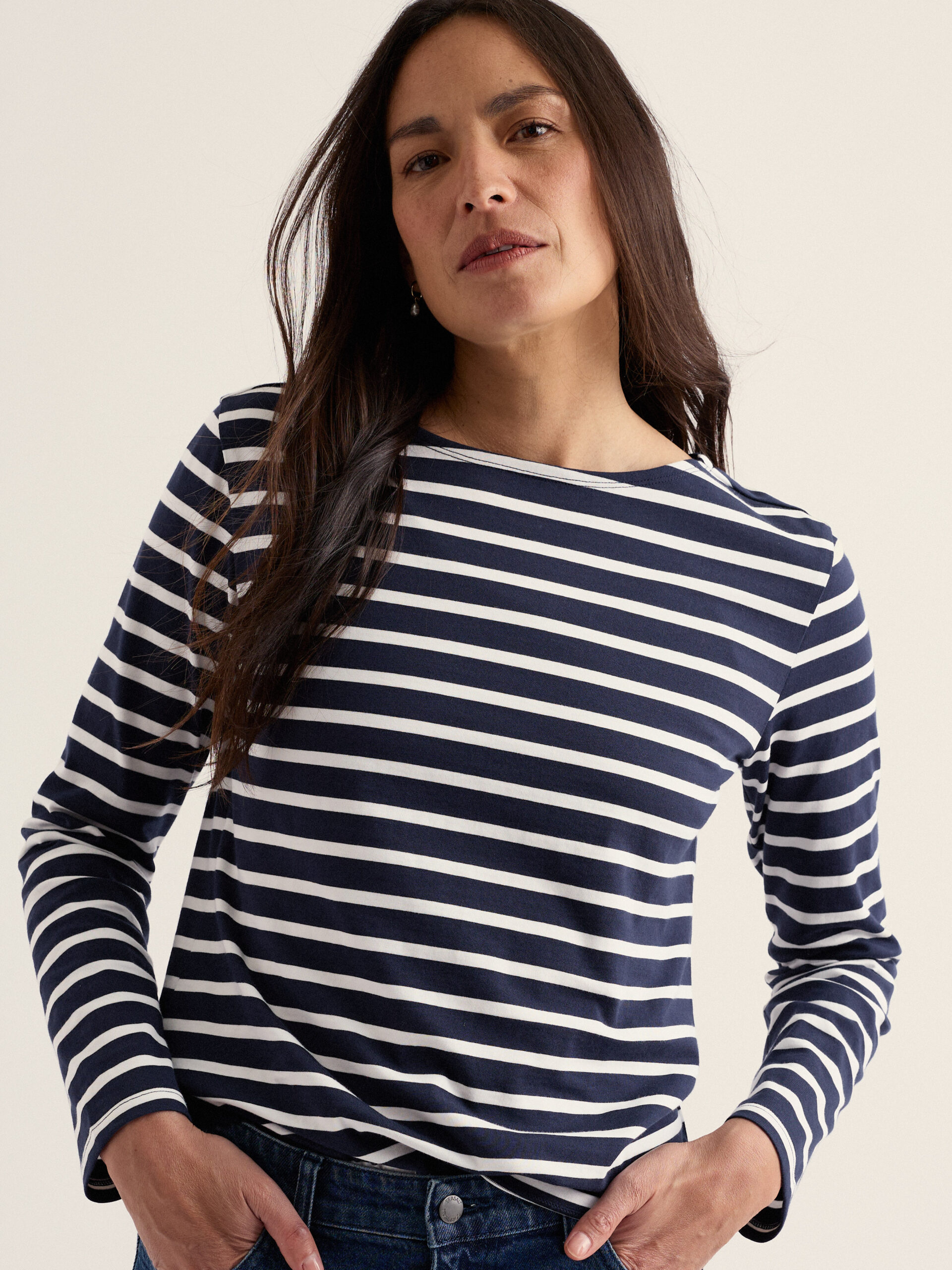 Sailor Shirt Breton Maritime Chalk