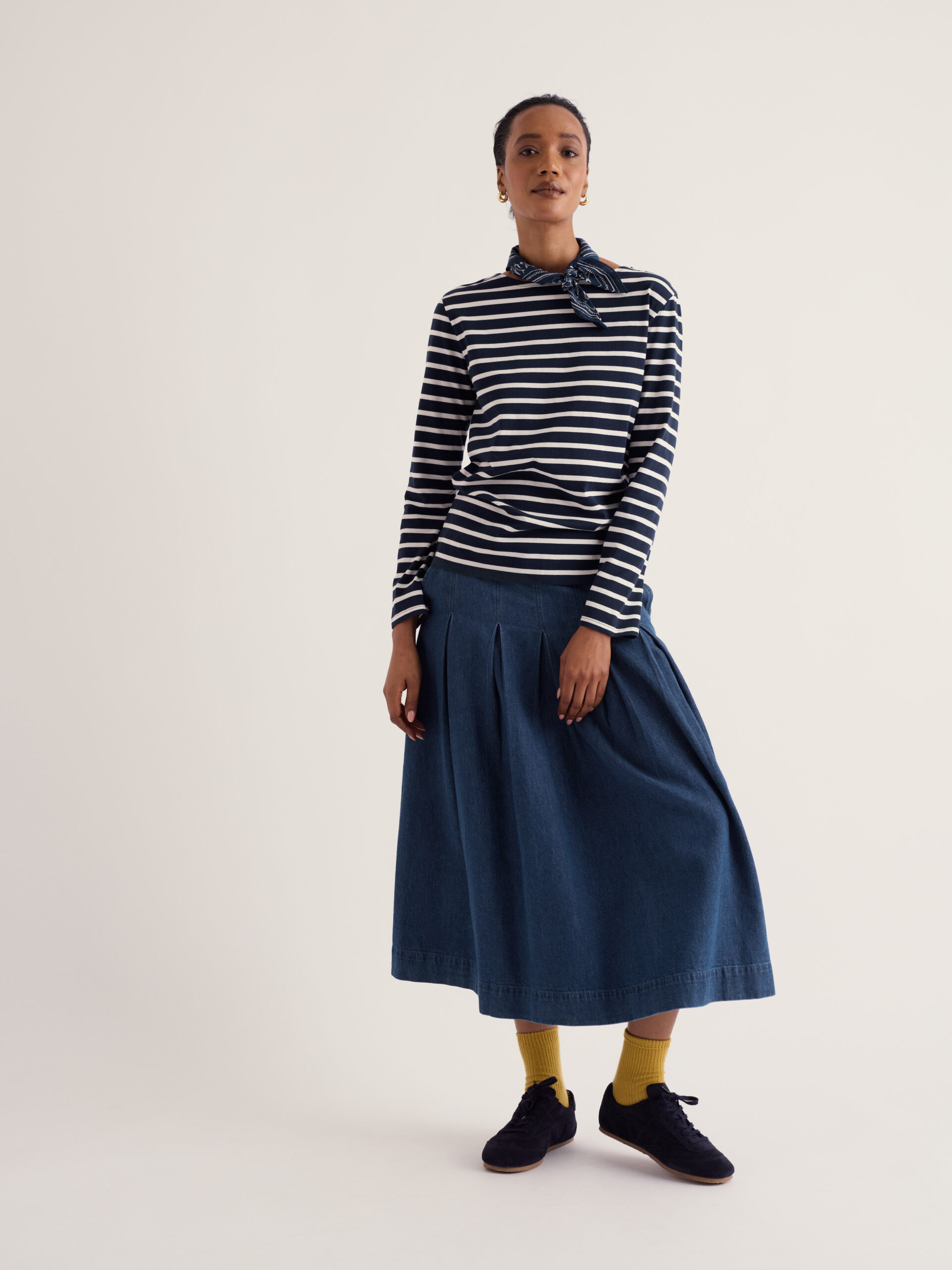 Sailor Shirt Breton Maritime Chalk – Bild 5