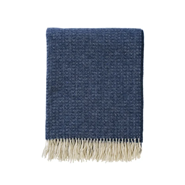 Klippan Wolldecke Lucas dark denim