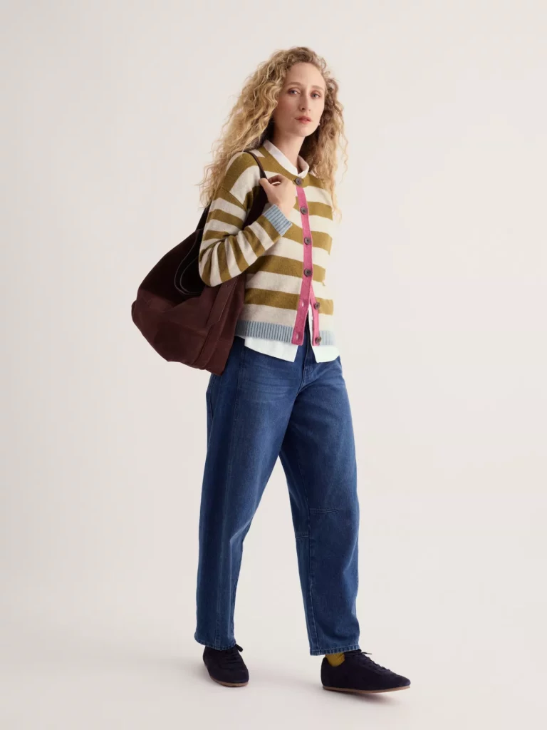 Pinwell Cardigan Bright Shape Fern Moss – Bild 3