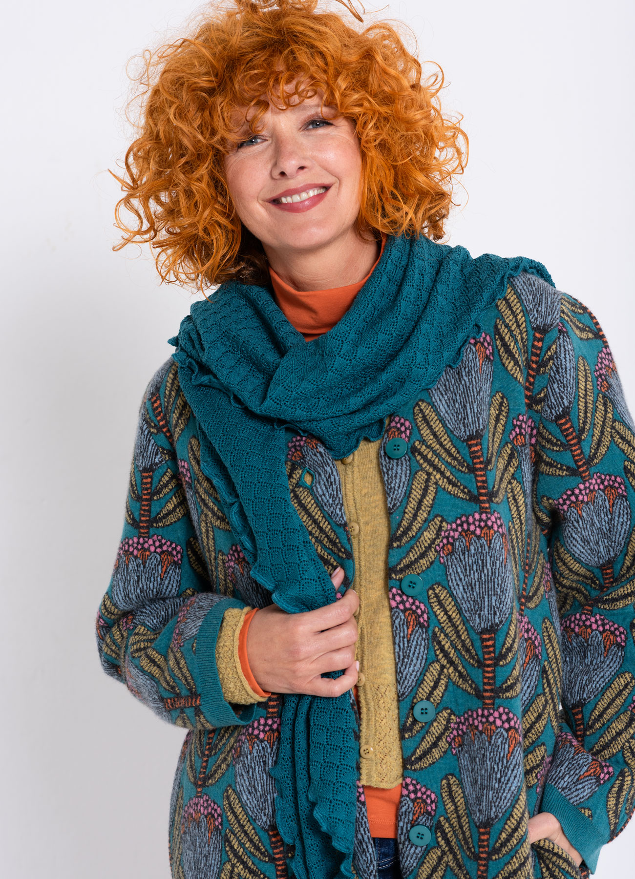 Strickmantel Solveig bunt – Bild 2