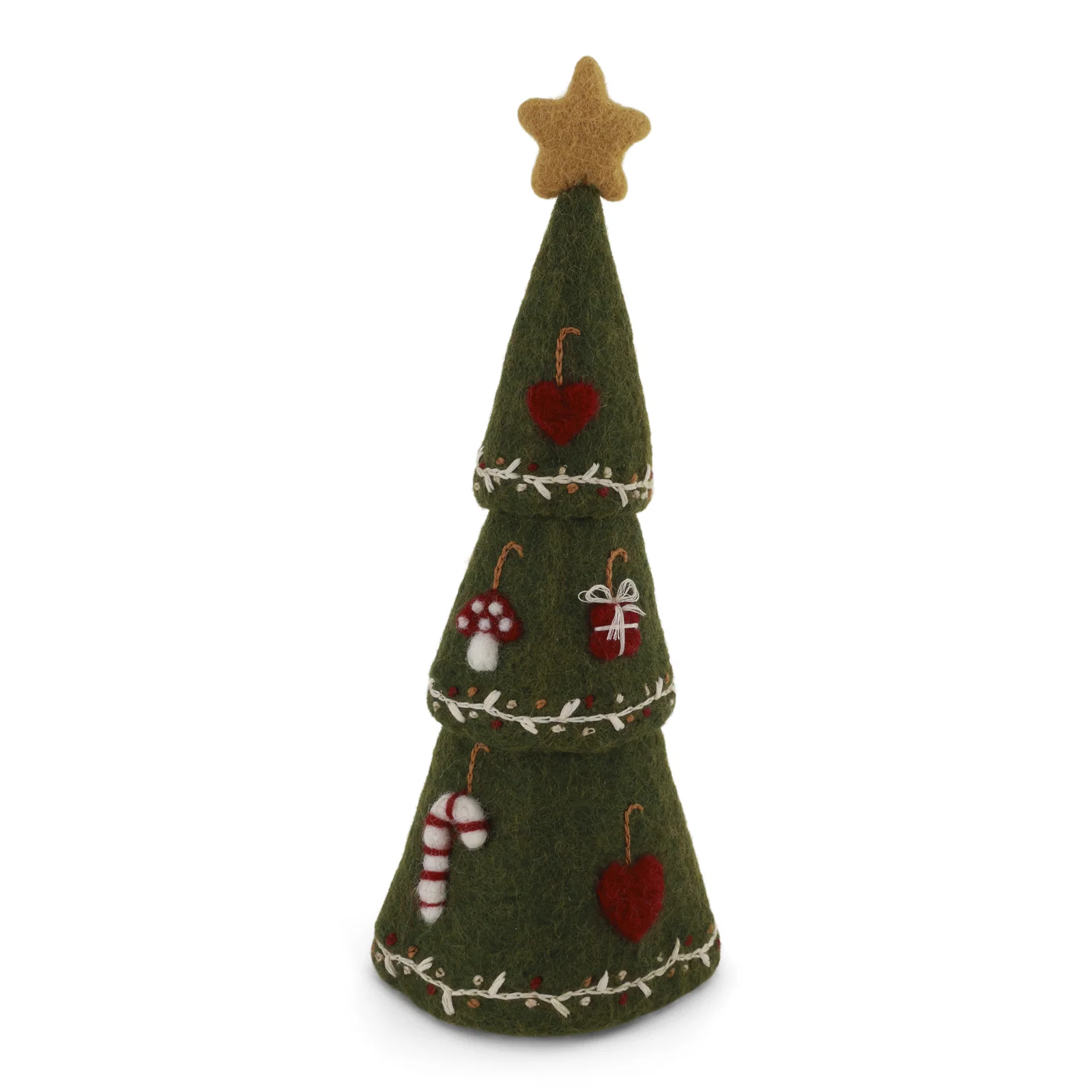 Weihnachtsbaum grün dreiteilig