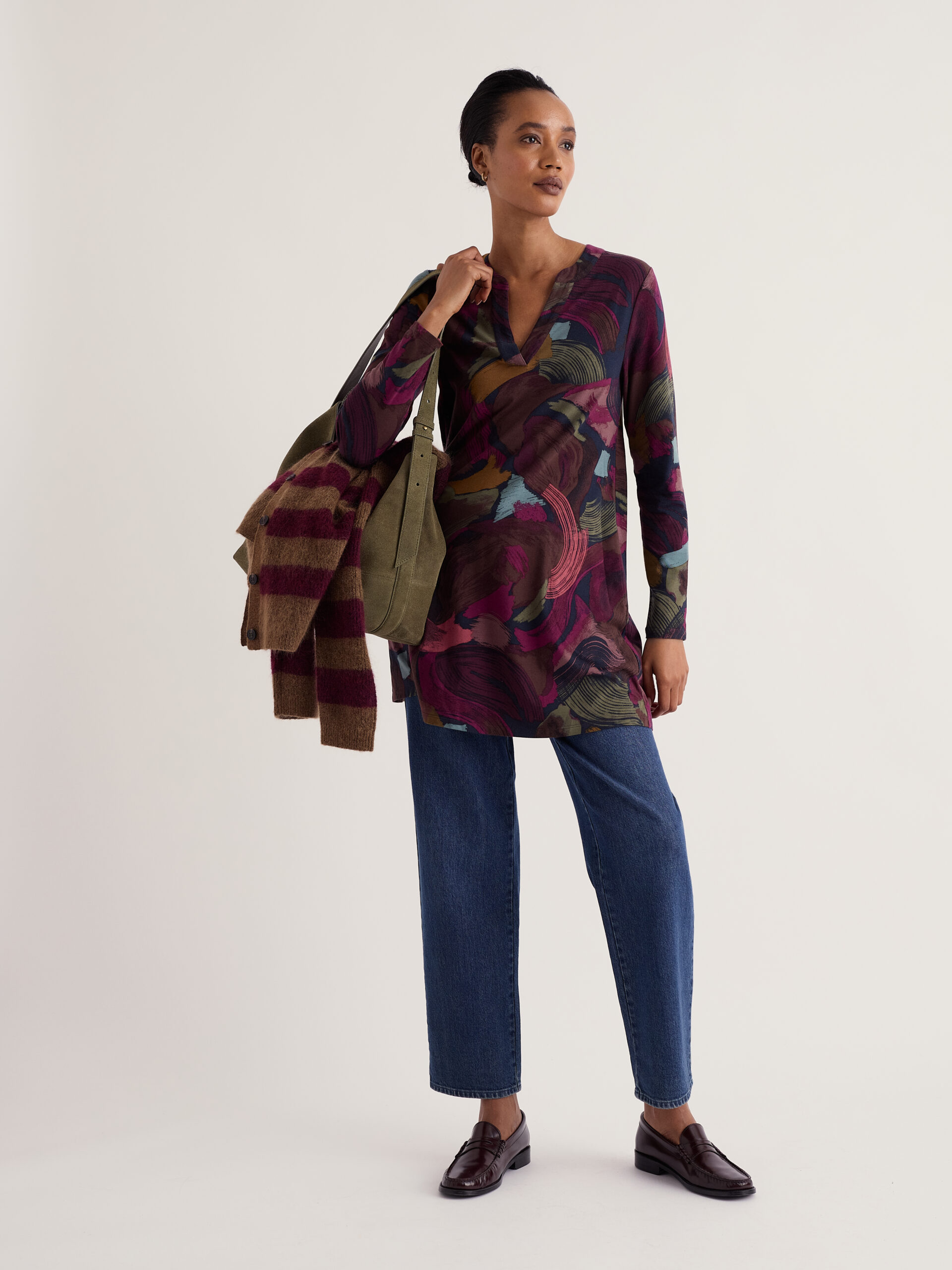 Wreathe Tunic Lelant Abstrakt Inkwell – Bild 2