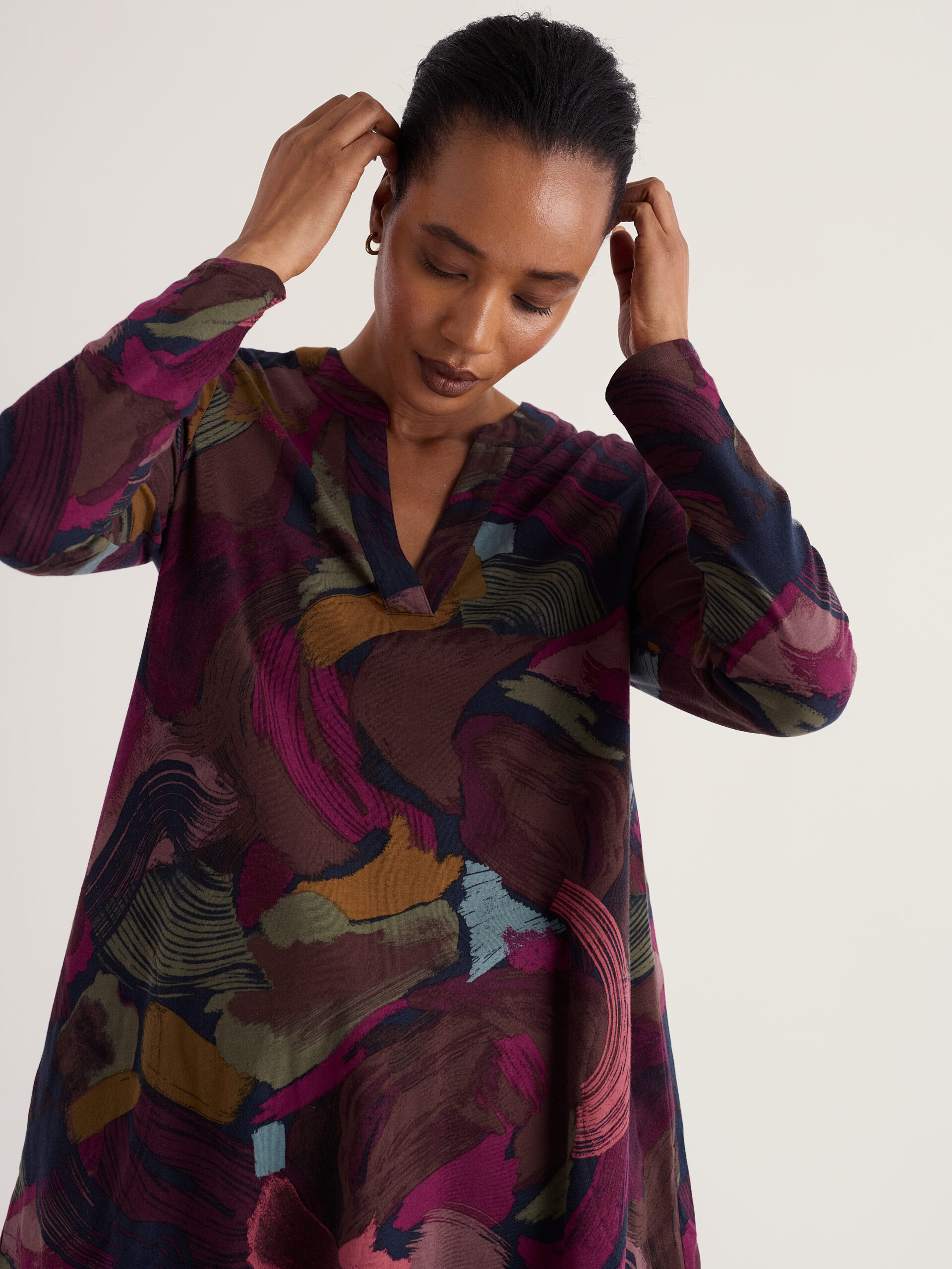 Wreathe Tunic Lelant Abstrakt Inkwell – Bild 5