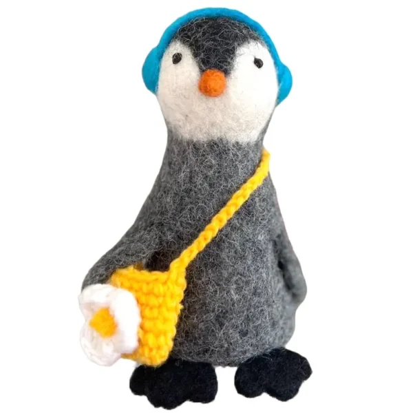Eierwärmer Pinguin mit Tasche