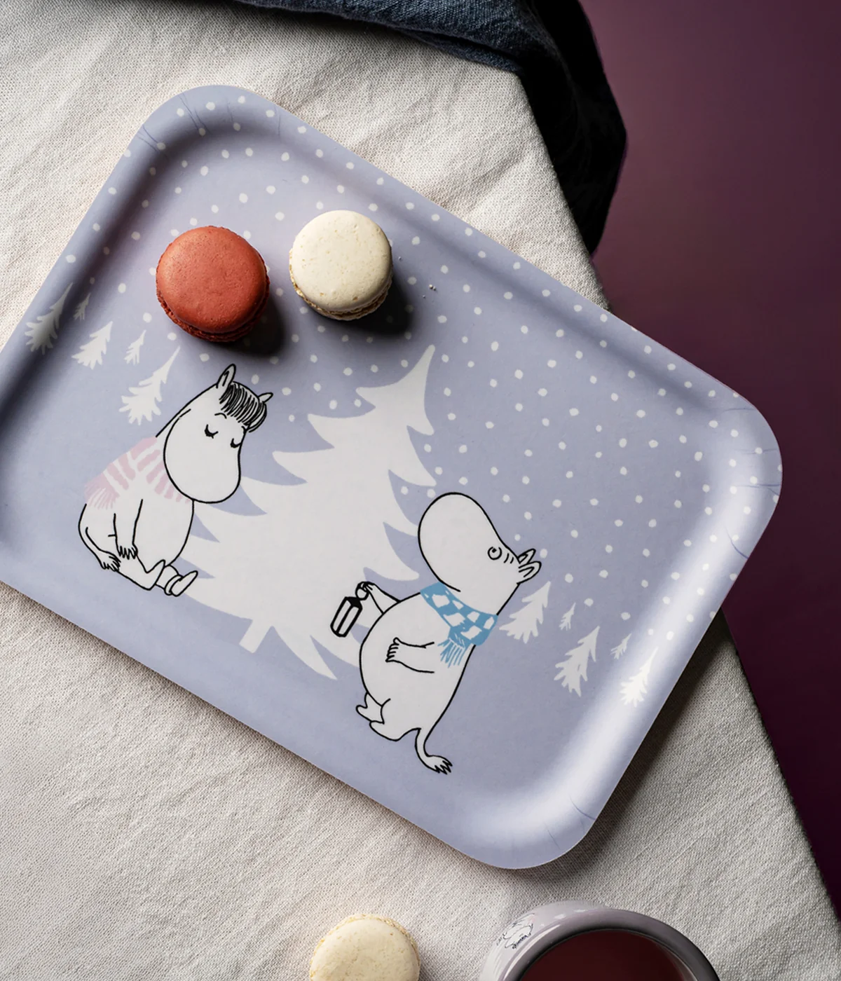 Tablett Moomin Snowfall 27*20cm – Bild 2