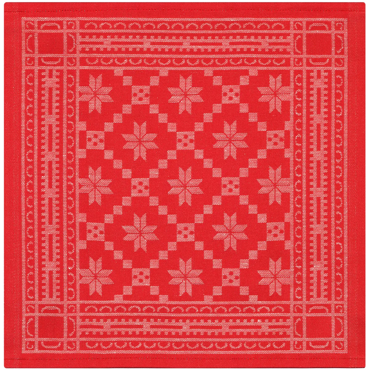Kleine Mitteldecke Åttebladrose rot 35*35cm