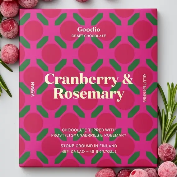 Goodio Craft Chocolate Cranberry&Rosemary