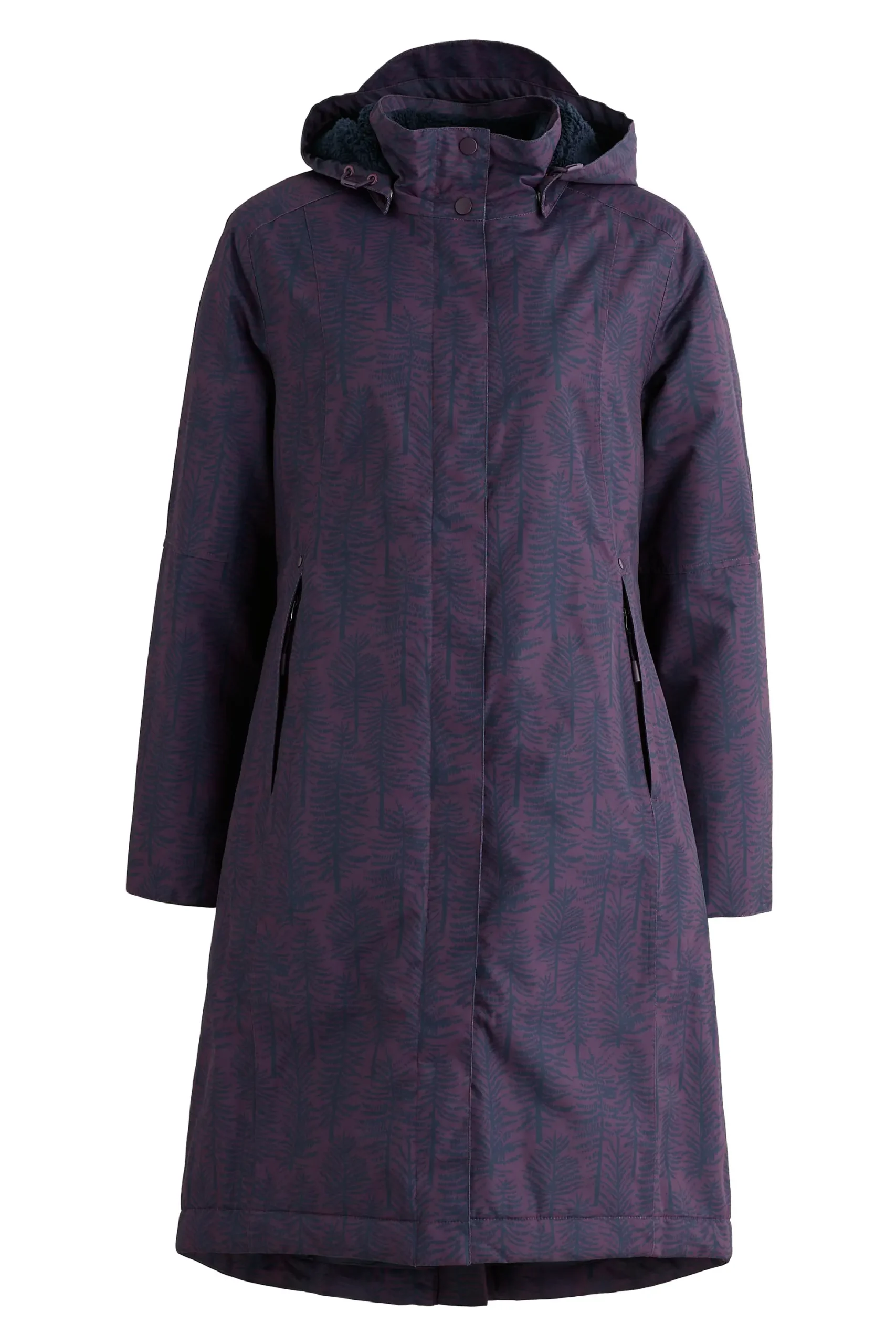 Janelle Coat Birch Forrest Loganberry