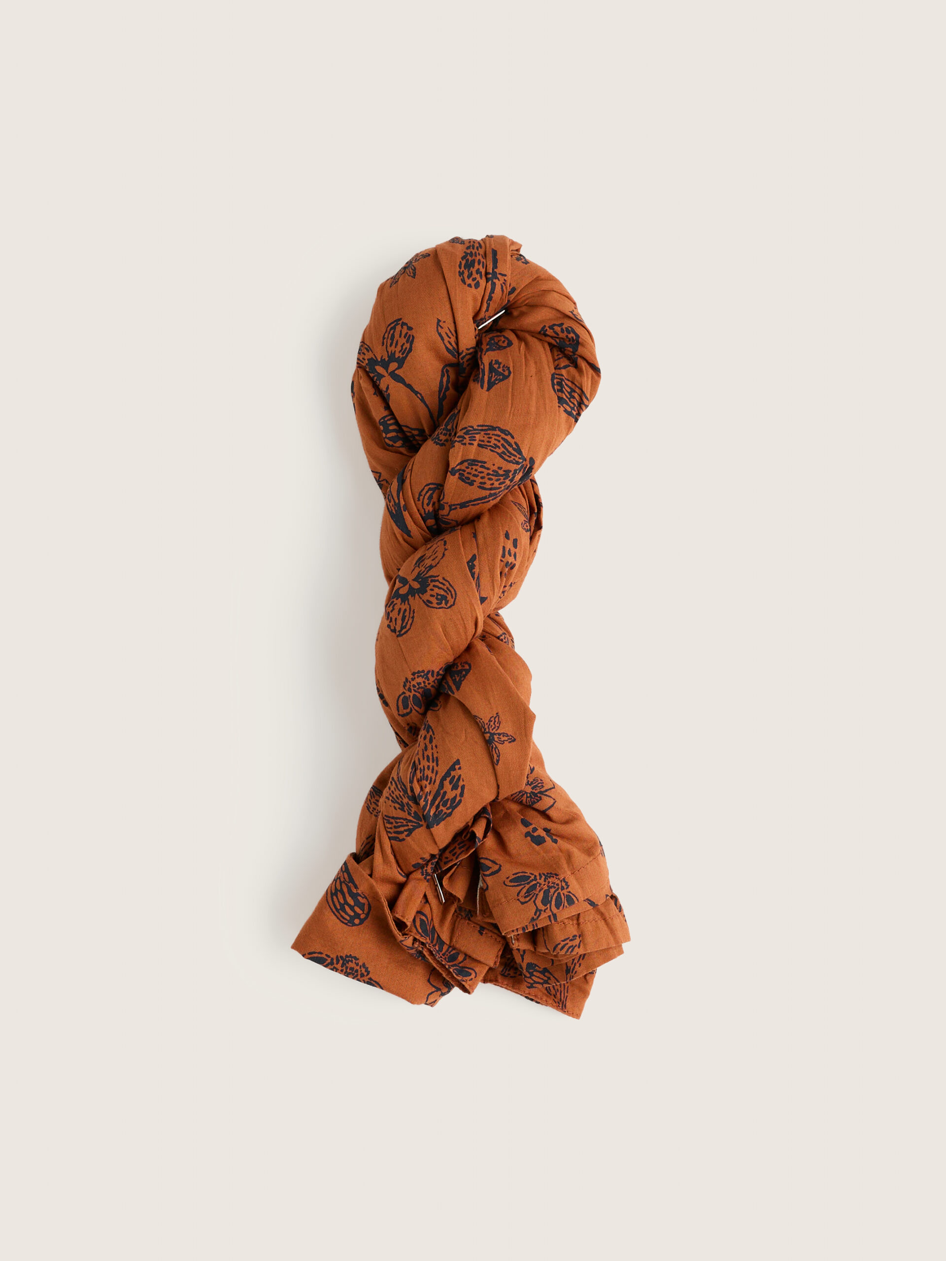 Larissa Shirt Tapestry Flowers Dark Acorn – Bild 3
